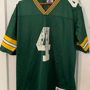 Vintage Logo Athletic NFL Green Bay Packers Brett Favre #4 Jersey Size 46-48